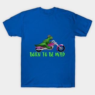 Wild Motorbike Tyrannosaurus Dinosaur T-Shirt